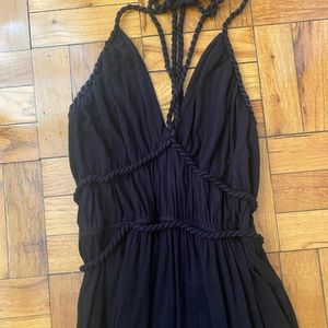 Braided halter Ella moss cotton jumpsuit